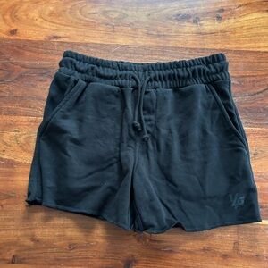 NWT youngla black terry short